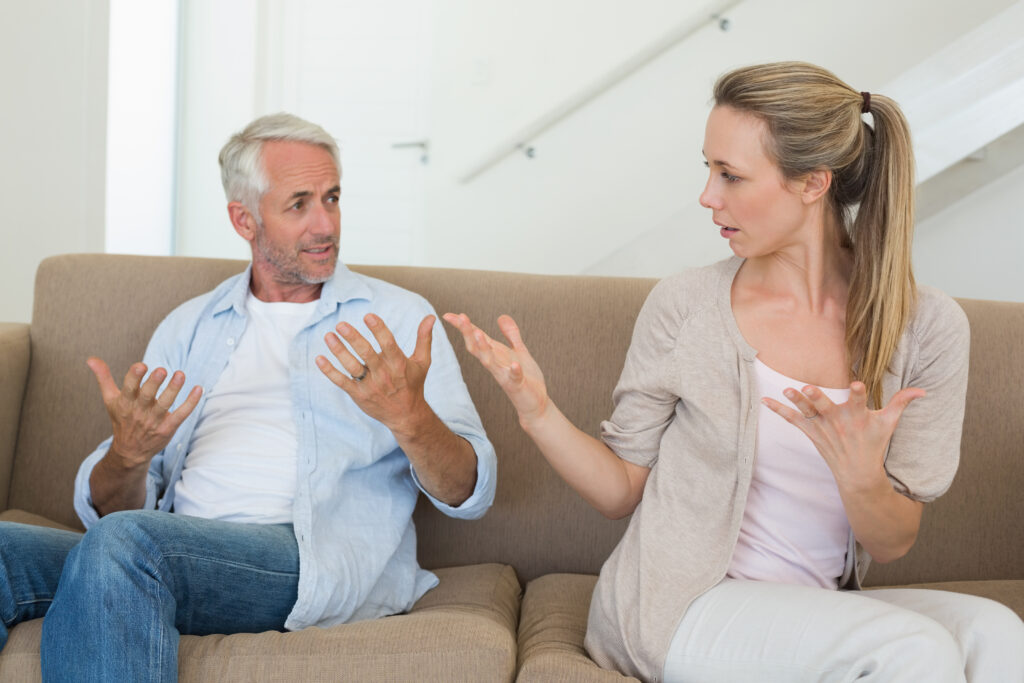 Pareja que pelea